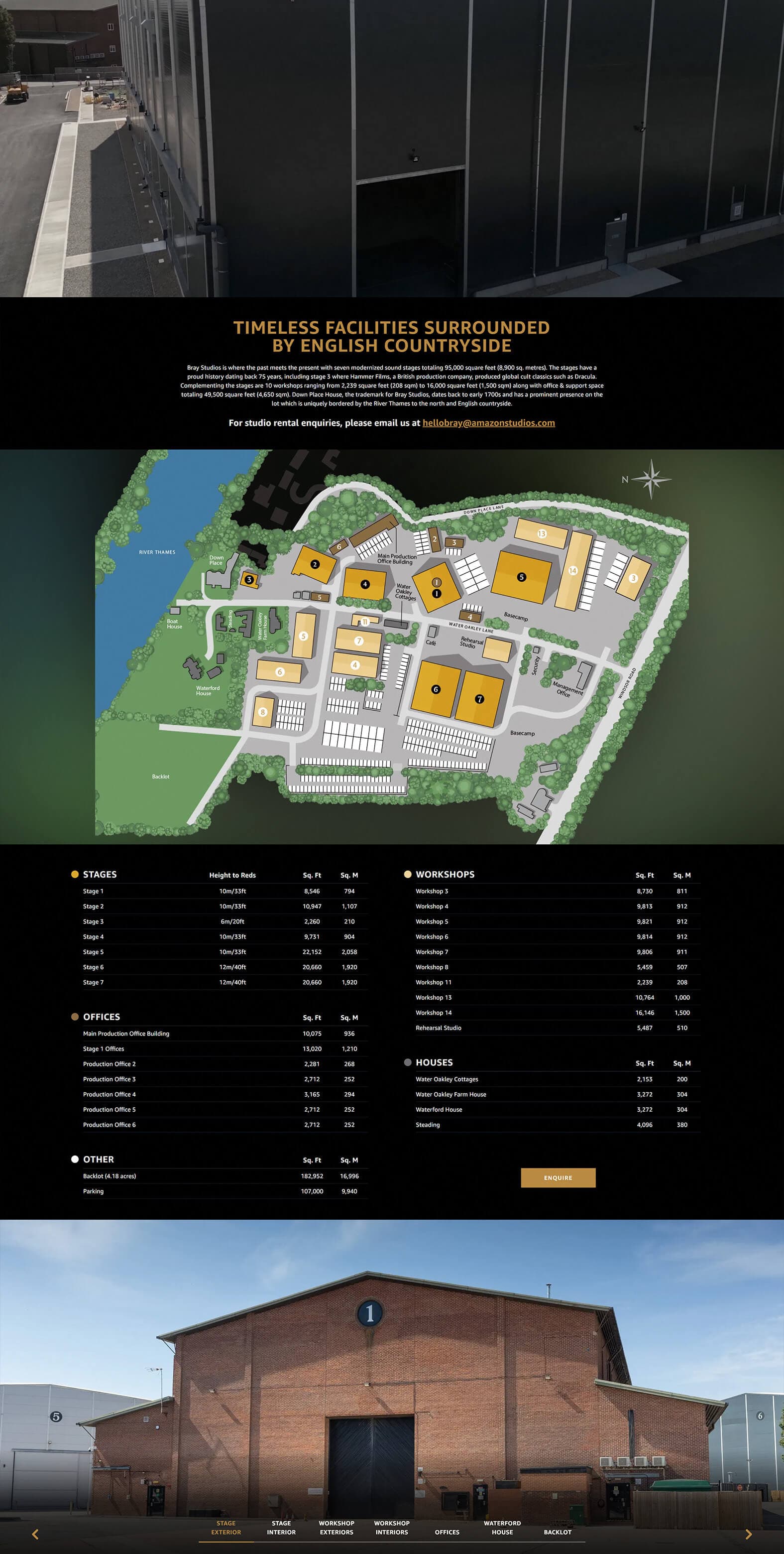 Bray Studios Facilities Page